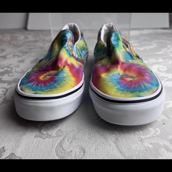 Vans Unisex Adult Shoes Womens Size 8.5 Mens Size 7 Tie Dye Slip On Sneaker - Picture 6 of 9